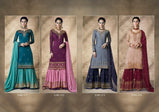 Kalarang Amira Vol-2 Satin Georgette Sharara Style Salwar Kameez Catalog