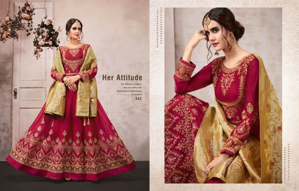 Kessi Kalarang Anmol Stani Georgette With Heavy Embroidery Work Anarkali Style Salwar Kameez Catalog