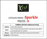 Kessi Sparkle Fancy Silk Jacquard Lehenga Choli Catalog Collection