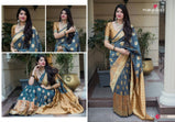 Manjubaa Mannat Silk Banarasi Saree Catalog Collection