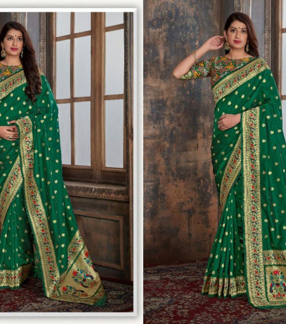 Manjubaa Mahalakshmi Silk Banarasi Saree Catalog Collection