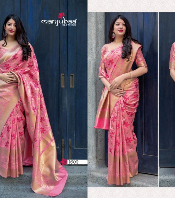 Manjubaa Mahakanta Silk Saree Catalog Collection