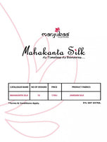 Manjubaa Mahakanta Silk Saree Catalog Collection