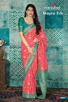 Manjubaa Mayra Silk Banarasi Saree Catalog Collection