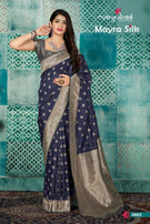 Manjubaa Mayra Silk Banarasi Saree Catalog Collection