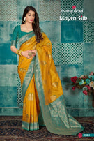 Manjubaa Mayra Silk Banarasi Saree Catalog Collection