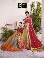 Kessi Vrunda Silk Jacquard Thread Work Lehenga Choli Catalog Collection