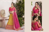 Kessi Vrunda Silk Jacquard Thread Work Lehenga Choli Catalog Collection