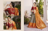 Kessi Vrunda Silk Jacquard Thread Work Lehenga Choli Catalog Collection