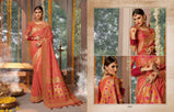 Kessi Rajdhani Silk Blended Cotton Jacquard Banarasi Silk Saree Catalog Collection