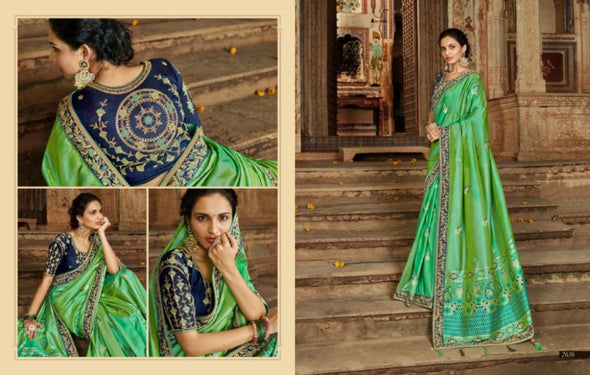 Kessi Parneeta Heavy Banarasi Silk Jacquard Full Saree Catalog Collection
