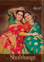 Saroj Shubhangi Silk Saree With Beautifull Jari Border Saree Catalog