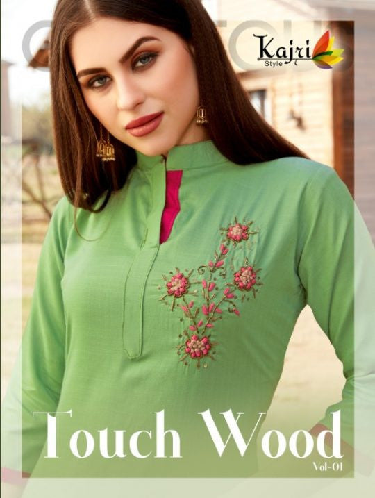 Kajri Style Touch Wood Vol-1 Rayon Kurti Catalog Collection