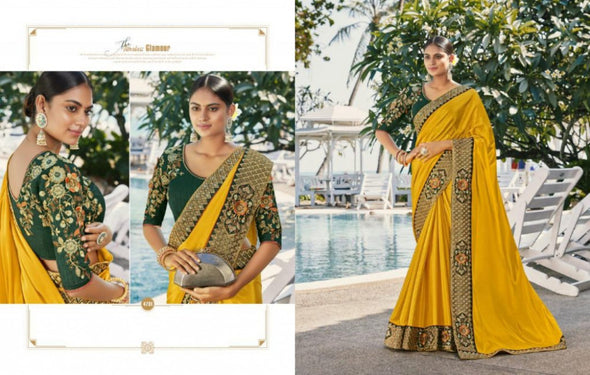 Kessi Bahaar Silk Satin Georgette Saree Catalog Collection