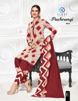 Kervi Pari Pachrangi Printed Cotton Dress Material Catalog Collection