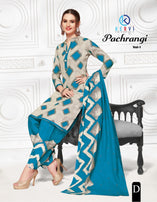 Kervi Pari Pachrangi Printed Cotton Dress Material Catalog Collection