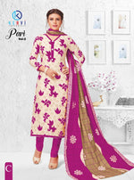 Kervi Pari Pachrangi Printed Cotton Dress Material Catalog Collection