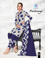 Kervi Pari Pachrangi Printed Cotton Dress Material Catalog Collection