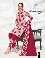 Kervi Pari Pachrangi Printed Cotton Dress Material Catalog Collection