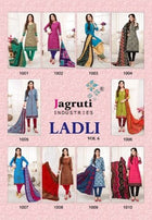 Jagruti Industries Ladli Vol-6 Printed Cotton Dress Material Catalog