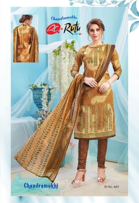 Rutu Chandramukhi Vol-6 Printed Cotton Dress Material Catalog Collection