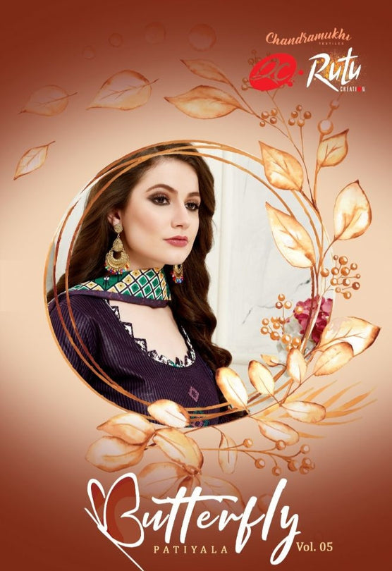 Rutu Creation Butterfly Vol-5 Printed Cotton Dress Material Catalog Collection