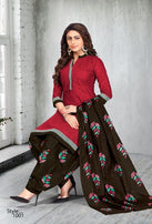 Meenaxi Patiyala Kudi Vol-1 Printed Cotton Dress Material Catalog