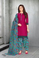 Meenaxi Patiyala Kudi Vol-1 Printed Cotton Dress Material Catalog