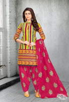 Meenaxi Patiyala Kudi Vol-1 Printed Cotton Dress Material Catalog