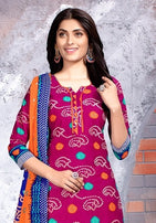 Meenaxi Chunari Special vol-3 Bandhani Print Printed Cotton Dress Material Catalog