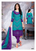 Meenaxi Chunari Special vol-3 Bandhani Print Printed Cotton Dress Material Catalog