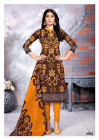 Meenaxi Chunari Special vol-3 Bandhani Print Printed Cotton Dress Material Catalog