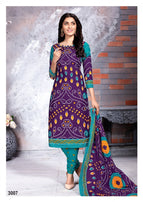 Meenaxi Chunari Special vol-3 Bandhani Print Printed Cotton Dress Material Catalog