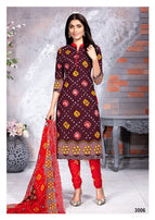 Meenaxi Chunari Special vol-3 Bandhani Print Printed Cotton Dress Material Catalog