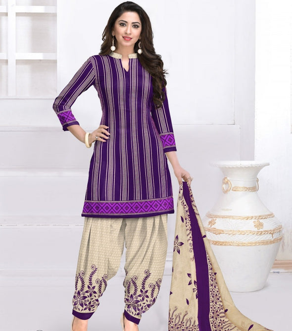 Meenaxi Evergreen Printed Cotton Multiple Color Matching Dress Material Catalog