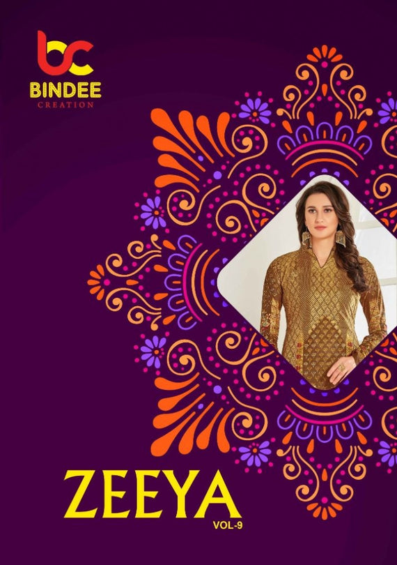 Bindee Zeeya Vol-9 Printed Cotton Dress Material Catalog Collection