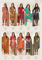 Bindee Zeeya Vol-9 Printed Cotton Dress Material Catalog Collection