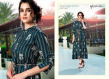 Shubh Nx Aayat Rayon Printed Long Kurti Catalog Collection