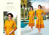 Shubh Nx Aayat Rayon Printed Long Kurti Catalog Collection