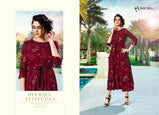 Shubh Nx Aayat Rayon Printed Long Kurti Catalog Collection