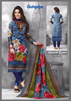 Nafisa Cotton Gulmohar Karachi Queen Printed Dress Material Catalog