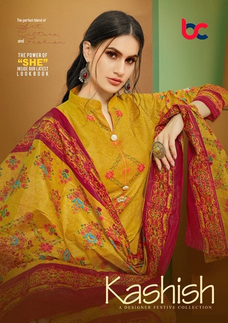 Bindee Kashish Vol-6 Printed Cotton Dress Material Catalog Collection