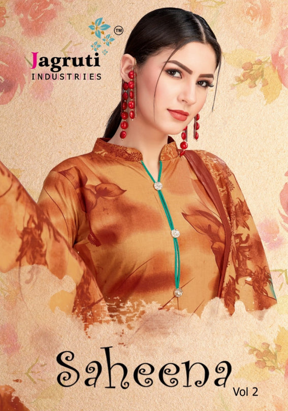 Jagruti Saheena Vol-2 Printed Cotton Dress Material Catalog Collection