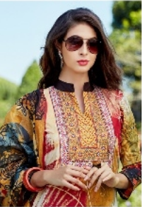 JS Priya Sabinah Karachi Cotton Dress Material Catalog Collection