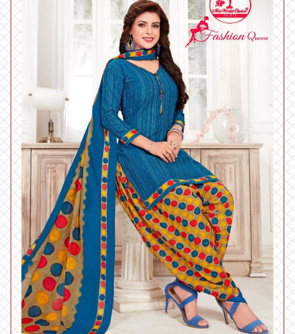 Miss World Fashion Queen Vol-3 Printed Cotton Dress Material Catalog