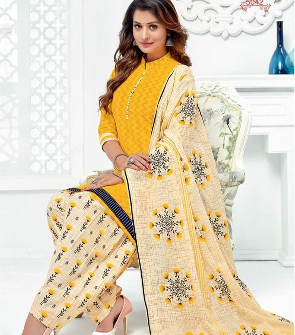 Baalar Zaara Vol-5 Printed Cotton Reasonable Range Dress Material Catalog