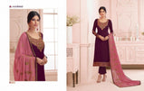 Aashirwad Nirva Designer Georgette Straight Salwar Kameez Catalog Collection