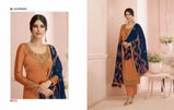 Aashirwad Nirva Designer Georgette Straight Salwar Kameez Catalog Collection