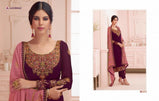 Aashirwad Nirva Designer Georgette Straight Salwar Kameez Catalog Collection