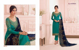 Aashirwad Nirva Designer Georgette Straight Salwar Kameez Catalog Collection